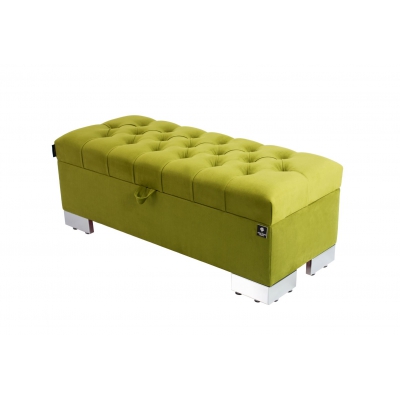 Kufer Pikowany CHESTERFIELD Zielony / Model  Q-4 Rozmiary od 50 cm do 200 cm