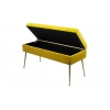 Kufer Pikowany CHESTERFIELD Cytrynowa Żółcień / Model QM-1 Rozmiary od 50 cm do 140